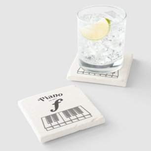 Porta-copo De Pedra Piano é minha chave de Piano Engraçado Forte Humor