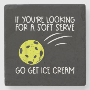 Porta-copo De Pedra Pickleball Soft Serve Get Sorvete Pickle Ball Me