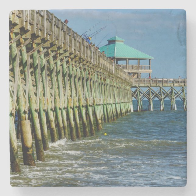 Porta-copo De Pedra Pier Fisheries (Frente)