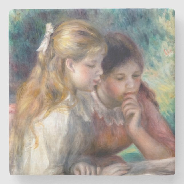 Porta-copo De Pedra Pierre-Auguste Renoir - A Leitura (Frente)