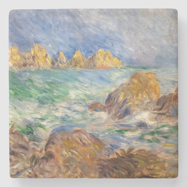 Porta-copo De Pedra Pierre-Auguste Renoir - Marine, Guernesey (Frente)