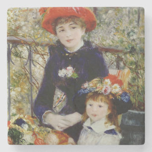 Porta-copo De Pedra Pierre um Renoir duas irmãs, ou no terraço