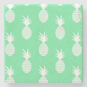Porta-copo De Pedra Pineapple Mint Padrão 2