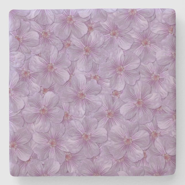 Porta-copo De Pedra Pineywoods Geranium Padrão Sem Costura (Frente)