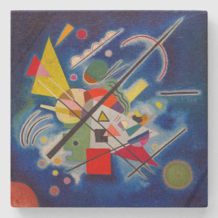 Porta-copo De Pedra Pintura Azul Wassily Kandinsky