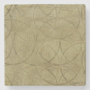 Porta-copo De Pedra Pintura de Círculos Vinculados por Jennifer Goldbe