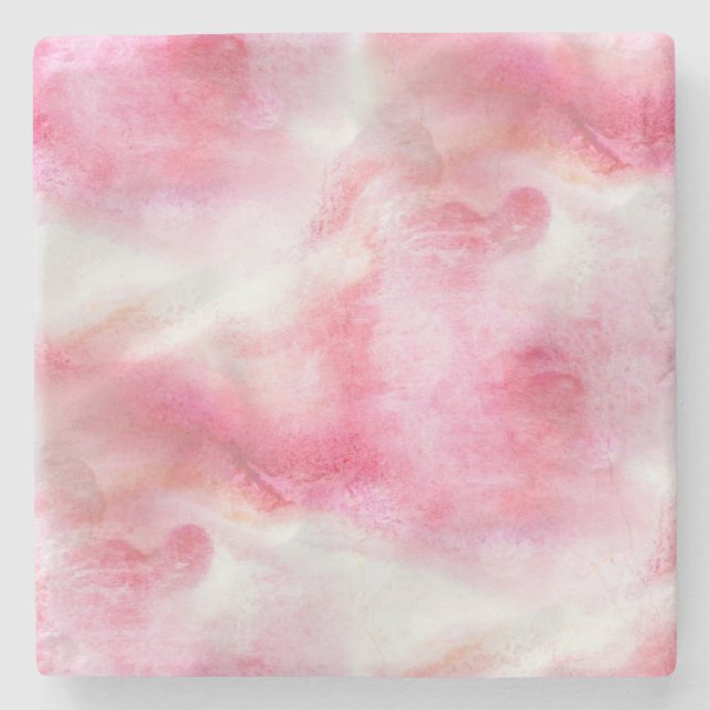 Porta-copo De Pedra pintura vanguardista vermelha 2 da mão do fundo da (Frente)