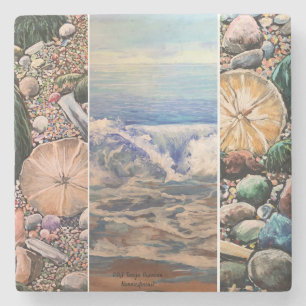 PORTA-COPO DE PEDRA PINTURAS MODERNAS DE PAISAGEM