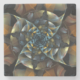 Porta-copo De Pedra PinWheel Abstrato Art