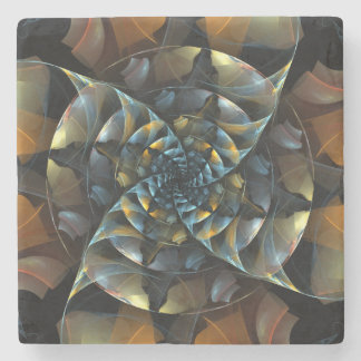 Porta-copo De Pedra PinWheel Abstrato Art