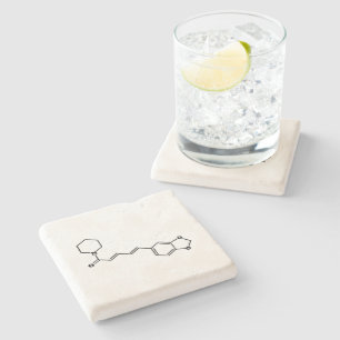 Porta-copo De Pedra Piperina Piperina, Piperina, Fórmula Química Molec