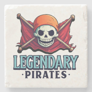 Porta-copo De Pedra Piratas lendários