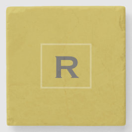 Porta-copo De Pedra Planilha Clássica de Cor Sólida Dourada Vintage In