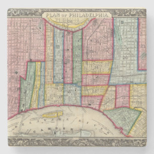 Porta-copo De Pedra Plano de Philadelphfia