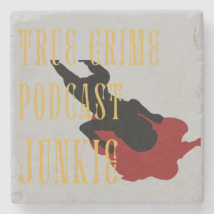 Porta-copo De Pedra Podcast do Crime Verdadeiro