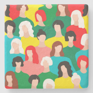 Porta-copo De Pedra Poder das raparigas