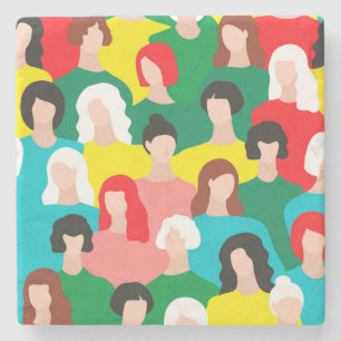 Porta-copo De Pedra Poder das raparigas