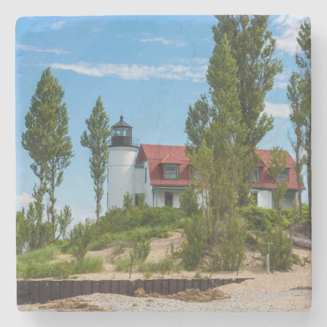 Porta-copo De Pedra Point Betsie Lighthouse (Frente)