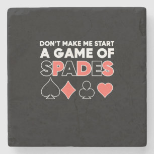 Porta-copo De Pedra Poker Não Me Faz Começar Um Jogo