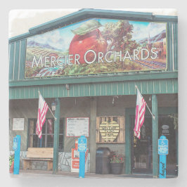 Porta-copo De Pedra Pomar de Mercier, Ridge azul, Geórgia, maçãs,