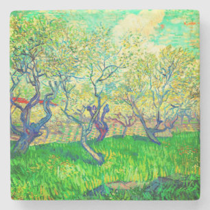 Porta-copo De Pedra Pomar Vincent van Gogh em Blossom