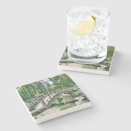 Porta-copo De Pedra Ponte arco japonesa