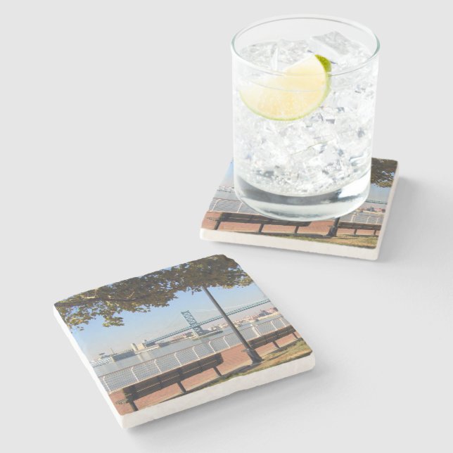 Porta-copo De Pedra Ponte Camden NJ (Lateral)