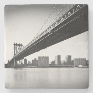 Porta-copo De Pedra Ponte de Manhattan e skyline, New York, E.U.