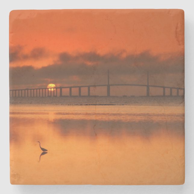 Porta-copo De Pedra Ponte de Skyway (Frente)