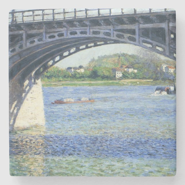 Porta-copo De Pedra Ponte no Argenteuil (Frente)