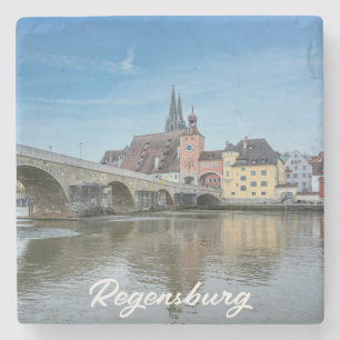 Porta-copo De Pedra Ponte Stone em Regensburg, Alemanha