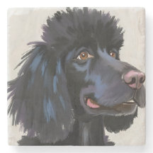 Poodle Preto | Pintura de Pet em Aquarela