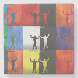 Porta-copo De Pedra Pop art no.1 by Yeshaya Dank -