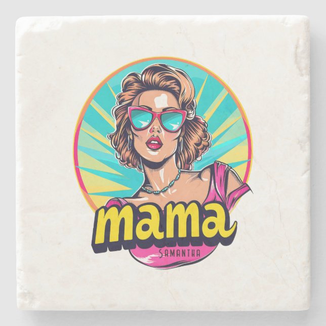 Porta-copo De Pedra Pop da Mãe Personalizada (3) (Frente)