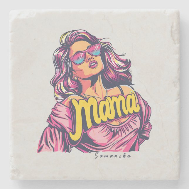 Porta-copo De Pedra Pop da Mãe Personalizada (6) (Frente)