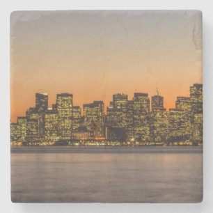 Porta-copo De Pedra Por do sol bonito em San Francisco