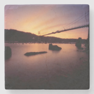 Porta-copo De Pedra Por do sol da ponte de St Johns