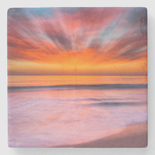 Porta-copo De Pedra Pôr do sol na praia de Tamarack   Carlsbad, CA