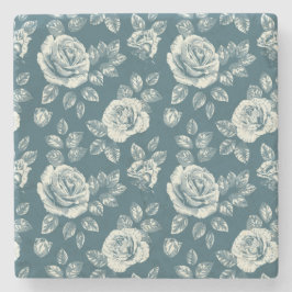 Porta-copo De Pedra Por Toda Floral