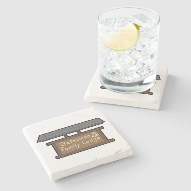 Porta-copo De Pedra Porta copos (Lateral)