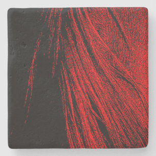 Porta-copo De Pedra Porta copos Abstrato de Pedra de Cavalo Vermelho