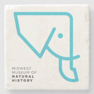 Porta-copo De Pedra Porta copos azul do granito do elefante de MMNH