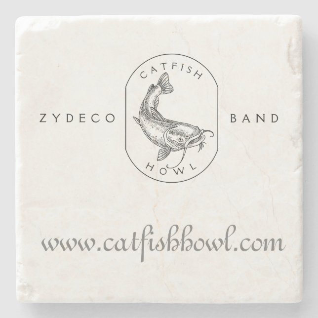Porta-copo De Pedra Porta copos Catfish-Howl (Frente)