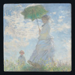 PORTA-COPO DE PEDRA PORTA-COPOS: CLAUDE MONET : MULHER COM PARASOL<br><div class="desc">PORTA-COPOS: CLAUDE MONET : MULHER COM PARASOL</div>