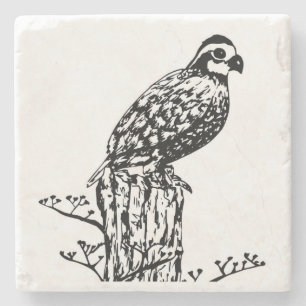 Porta-copo De Pedra Porta copos da codorniz