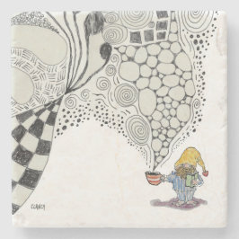 Porta-copo De Pedra Porta copos da manhã