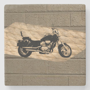 Porta-copo De Pedra Porta copos da pedra do dia de os pais Marble