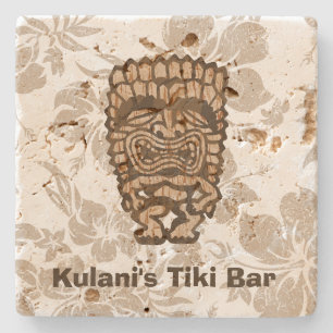 Porta-copo De Pedra Porta copos de Bar Personalizável de Tiki Ku-Tiki 