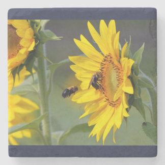 Porta-copo De Pedra Porta copos de girassol