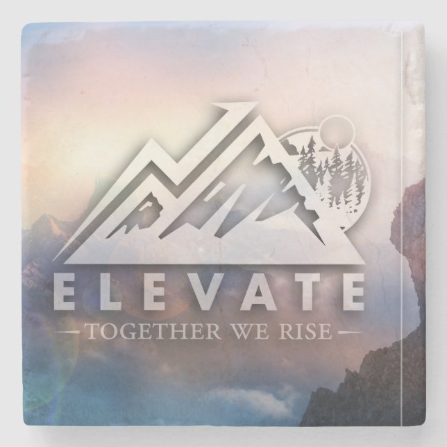 Porta-copo De Pedra Porta copos de mármore customizável - adicione seu (Frente)